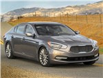 Kia K900 2014 вид спереди сбоку серая