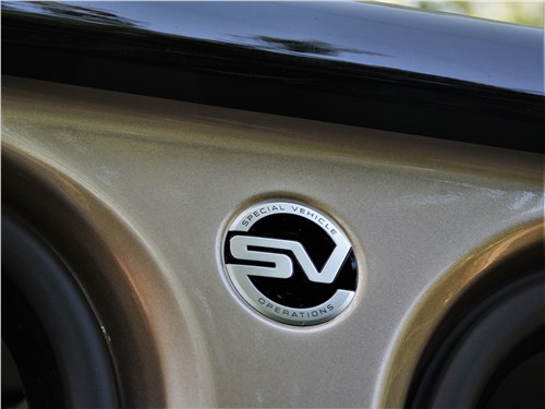 Land Rover Range Rover Sport SVR (2018) шильдик