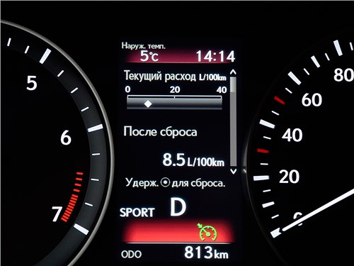 Lexus ES 200 2016 приборная панель