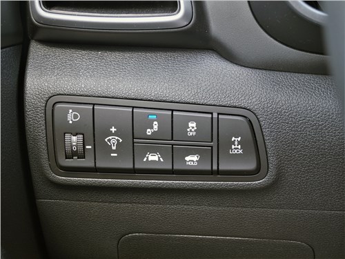 Hyundai Tucson 2019 кнопки на торпедо
