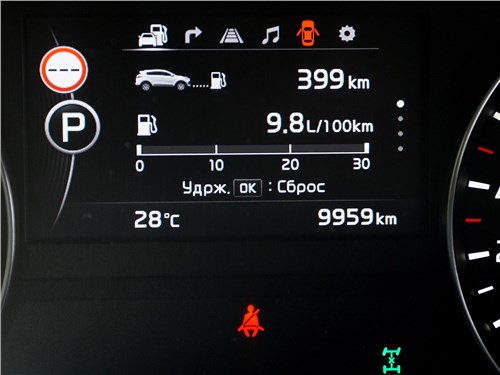 Kia Sportage 2016 приборная панель