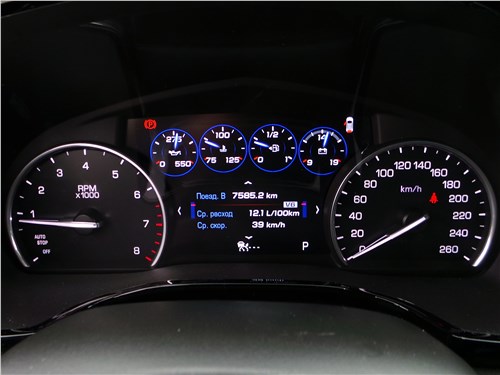 Cadillac XT5 2017 приборная панель
