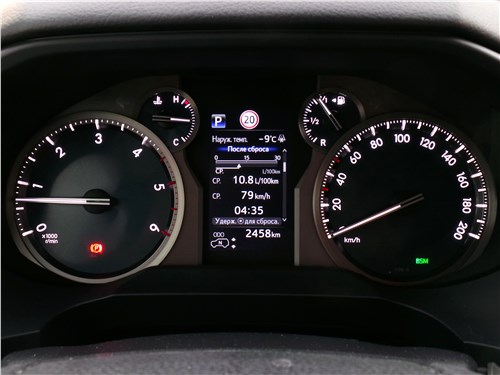 Toyota Land Cruiser Prado 2017 приборная панель