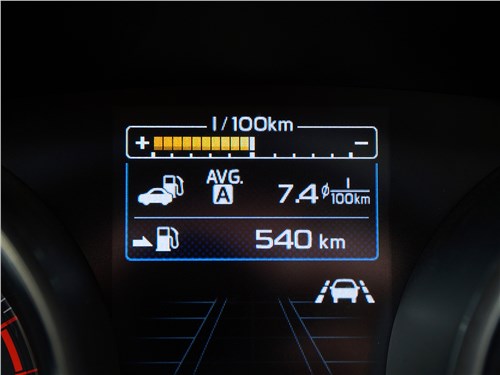 Subaru Legacy 2018 приборная панель