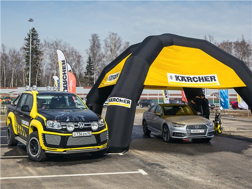 Блестящий внешний вид автомобилей обеспечил партнер теста – бренд Karcher