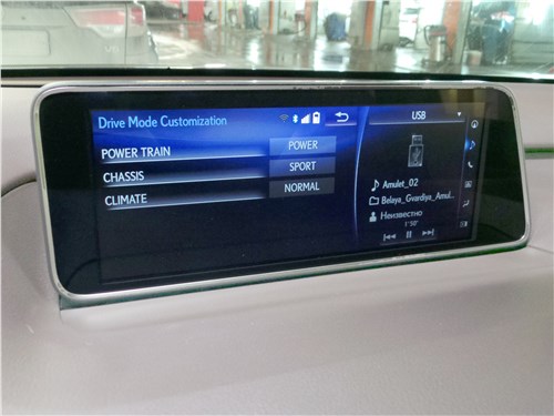 Lexus RX 350L 2018 монитор