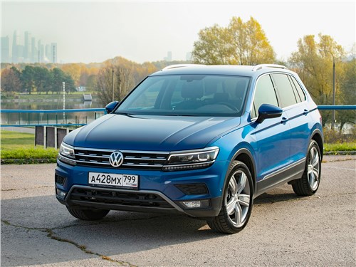 Предпросмотр volkswagen tiguan (2018) вид спереди