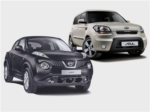 Nissan Juke (2011) и Kia Soul (2009): Царевна-лягушка