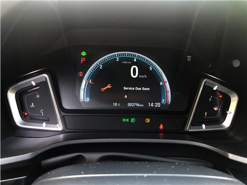 Предпросмотр honda crider (2018) приборная панель