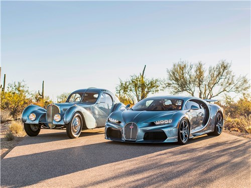 Связь поколений: Bugatti Type 57SC Atlantic и Bugatti Chiron Super Sport