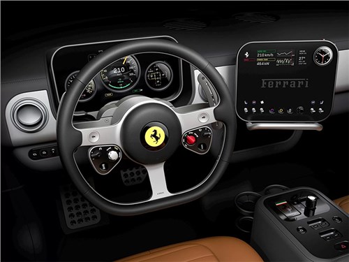 Ferrari представила название своего первого электрокара и показала интерьер