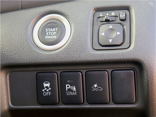 Mitsubishi Pajero Sport 2016 кнопки на панели