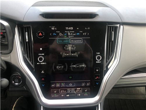 Subaru Outback (2022) монитор