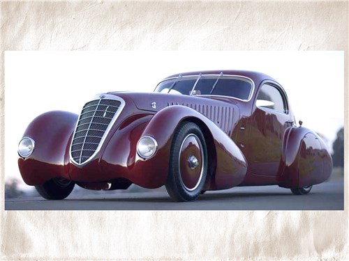 На шасси Alfa Romeo 8C 2300 кузовные ателье создавали в основном открытые варианты модели, но бывали и исключения, как это купе от Viotti