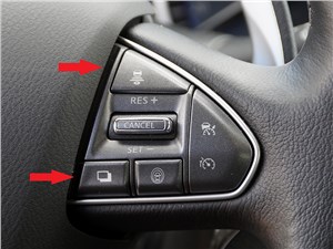 Infiniti Q50S Hybrid 2013 кнопки на руле