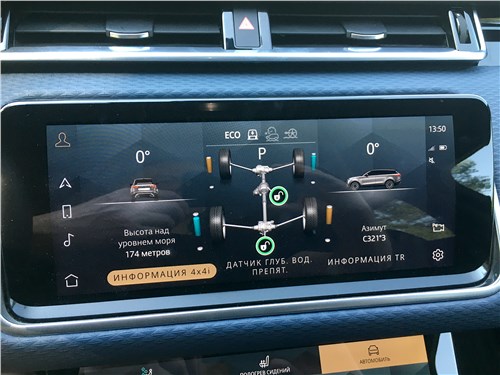 Land Rover Range Rover Velar (2021) верхний экран