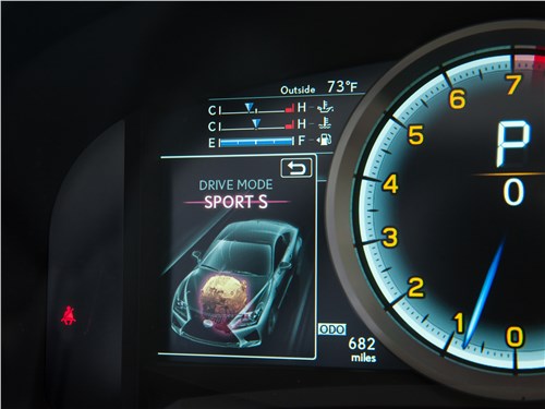 Lexus RC F 2015 приборная панель