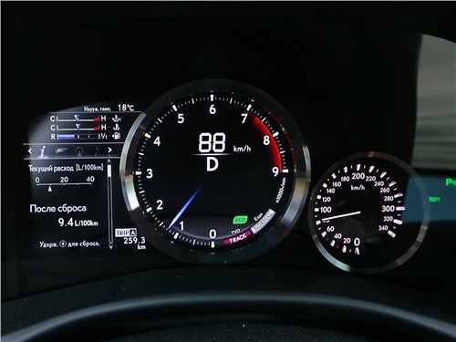 Lexus GS F 2016 приборная панель