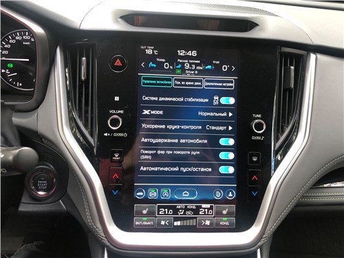 Subaru Outback (2022) монитор