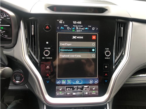 Subaru Outback (2022) монитор