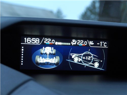 Subaru XV 2018 верхний дисплей