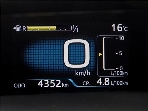 Toyota Prius 2016 информационное табло