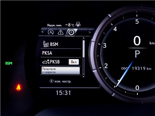 Lexus RX (2020) приборная панель