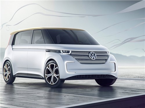 Volkswagen Budd-e Concept 2016 Зеленая перспектива