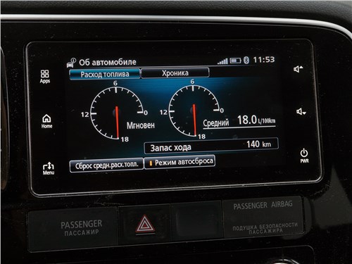 Mitsubishi Outlander 2016 монитор