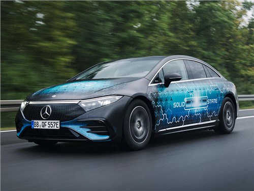 Mercedes-Benz EQS с твердотельной батареей способен проезжать 1205 км без подзарядки