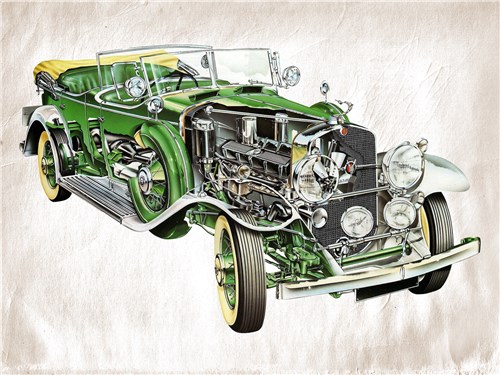 В основании Cadillac V16 452-й серии — рама лестничного типа. В зависимости от версии и года выпуска база варьировалась в диапазоне от 3759 до 3912 мм