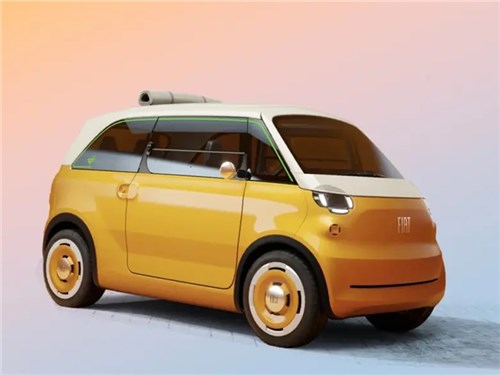 Fiat показал новый 4-местный электрокар Multiplina длиной всего 3 метра