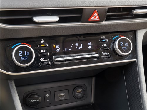 Hyundai Sonata 2020 управление климатом