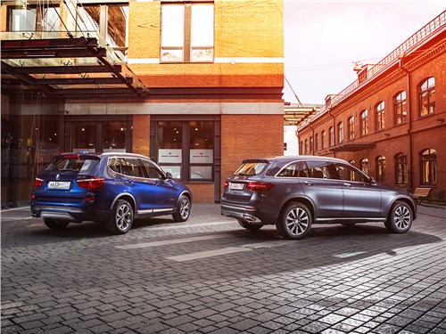 Сравнительный тест BMW X3 30d и Mercedes-Benz GLC 250