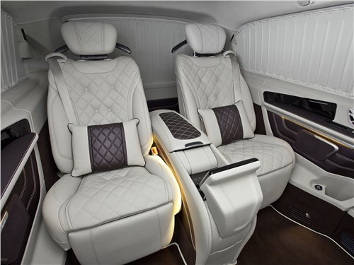 Кресла от Maybach идеально вписались в дизайн салона Mercedes-Benz V-Class
