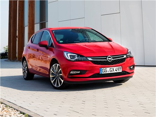 Opel Astra 2016 вид спереди