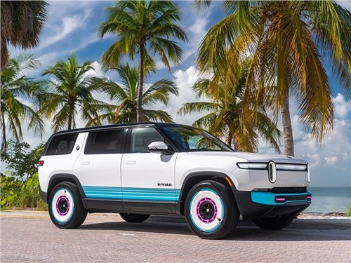 Rivian представил спецверсию кроссовера R1S, выполненную в духе 80-х