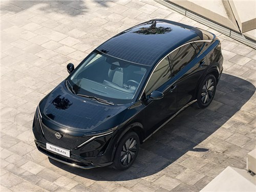 Nissan Ariya сможет получать в день до 23 км запаса хода от солнечных панелей