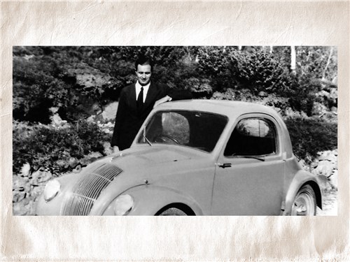 Данте Джакоза у прототипа Topolino, который легко отличить по фарам, еще утопленным в крылья