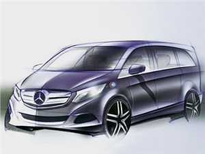 Mercedes-Benz покажет новый минивен V-Class в Интернете