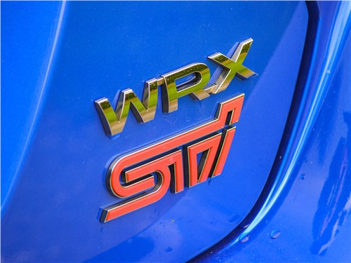 Subaru WRX STI (2018) шильдик