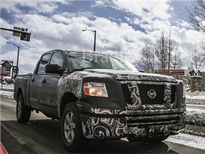 В Интернете появился первый официальный тизер пикапа Nissan Titan 2016 модельного года