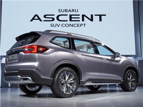Subaru Ascent SUV Concept 2017 вид сзади