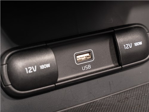 Kia Sportage 2019 две розетки и USB-вход