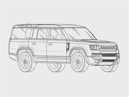 Land Rover запатентовал дизайн Land Rover Defender 130