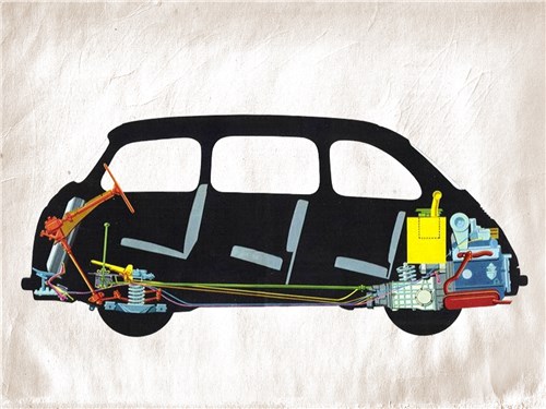 У Fiat 600 Multipla несущий стальной кузов. Подвеска независимая. С обычным «шестисотым» унифицирована только задняя
