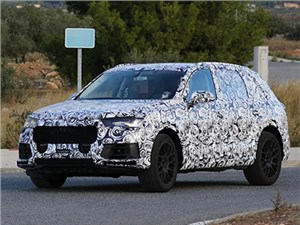 Audi Q7 2014 проглядывает сквозь камуфляж