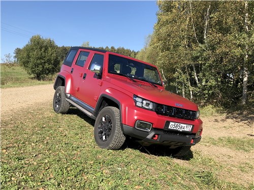 BAIC BJ40 (2023) диагональное вывешивание