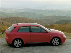 Audi S3 1999 вид сбоку сверху