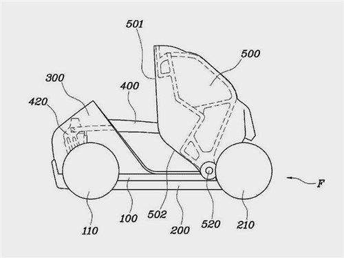 Hyundai запатентовал «складной» сити-кар